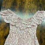 WAYF Venice Off the Shoulder Lace Minidress Photo 11