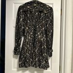 Blanc Noir Black Lace Pea Coat size L Size L Photo 2