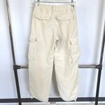 Tna Aritzia Cream Cargo Baggy Combat Pants Pockets Streetwear Dystopian Size 0 Photo 2