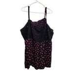 Torrid  Sexy Smocked Gauze Crochet Strawberries Navy Babydoll Tank Top Size 5X Photo 1