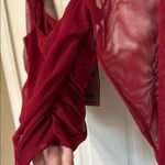 Princess Polly NWT  City Lights Long Sleeve Top Red Size 4 Photo 3