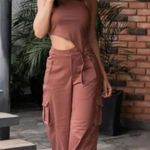 Alo Yoga Show Off Cargo Wide Leg Trouser Chestnut S Photo 9
