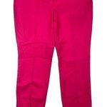 Willi Smith Willi Smith Womens Pants Size 2 Pink Stretch Mid Rise Slim Leg Cropped Pockets Photo 0