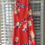 Anna Grace Red floral mini dress  Photo 0