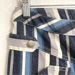 Current/Elliott NWT Current Elliott Womens Pants Blue Stripe Wide Leg Button Fly Size 26 Photo 7