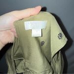Christopher & Banks Boho Floral Flowy Olive Green Sleeveless Rayon‎ Dress Photo 6