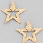 Gold Star Earrings Photo 0