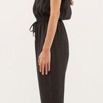 The Editor’s Market Moll V-Neck Jumpsuit in Black Photo 2