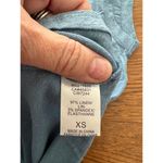 Chaser Anthropologie  Vintage Wash Linen Cap Sleeve Top - Blue XS Photo 5
