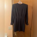 Ba&sh Sloane crystal embellished black mini dress Photo 5