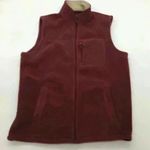 G.H. Bass & Co. Fleece Vest Bugundy Size Medium Red Photo 1