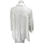 ZARA Women's White Long Sleeve Relaxed Loose Oversized Button Down Shirt Top M Photo 1