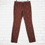 Kim Rogers‎ Vintage America Matchstick Skinny Damask Print Pants 10 Brown Photo 12