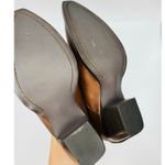 Frye  Sacha Mule Western Brown Leather Slip-On Bootie Size 7 Cowboy Western Mule Photo 5