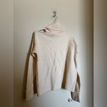 Paige  Raundi Womens Wool‎ Blend  Turtleneck Sweater Cut Out Shoulder Sz S Cream Photo 7