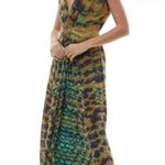 Young Fabulous and Broke Anthropologie Helena Dress Verdigris Boa Wash Size Small Photo 3