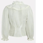 Anthropologie  Divine Heritage Ruched Ruffle Blouse Size Small NWT $295 Photo 13