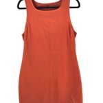 Everlane  Party Of One Tank Dress Square Neck Mini Sleeveless Orange M Photo 0