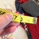 Floral Scarf Dark Pink Red White Green Rayon Thin Fabric Watercolor Style Photo 7