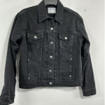 Old Navy Womans  Jean Jacket Small Black Excellent Photo 0