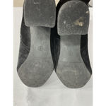 MIA Womans Audrina Ankle Boots 8 M Black Velvet Block Heel Side Zip Buckle Photo 7