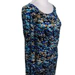 Laundry by Shelli Segal  Tan and Blue Shift Dress Size 2 Wedding Guest Dress Photo 3