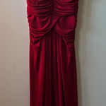 Laundry by Shelli Segal Strapless Red Maxi Dress Photo 0