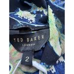 Ted Baker Ted NWT Baker London Black High Neck Printed Bodycon Maxi Dress Size 2 Photo 3