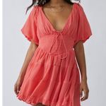 Free People  Women’s Perfect Day Puff Sleeve Mini Dress large Photo 0