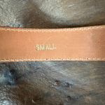 Thomas Wright oxblood leather beaded women's belt Southwest size small Red Photo 1