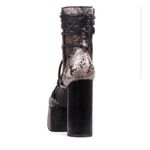 Jeffrey Campbell  Belarius Vegan
Leather platform Boot animal print Sz 6 Photo 1