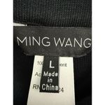 Ming Wang 𝅺 Black Luxury Pull-On Acrylic Knit Travel Dress Pant Large Photo 2