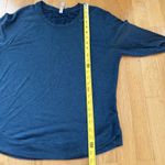 Athleta  Mindset Sweatshirt Teal L Pullover Activewear Athleisure Yoga Tulip-Edge Photo 8