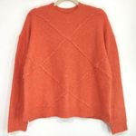 Abound New  Argyle Stitch Sweater Textured Soft Knit Pullover Apricot Photo 2