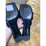 Frame Slide Sandals Women's 7 Black Suede Slip-On Block Heel Formal Open Toe S51 Photo 4