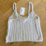 Merrilees Swimwear Soft Mohair Crop Tank in Stone Gray Size M Photo 3