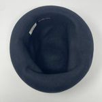 French Connection  Lime Green Crochet Black Wool Hat Made in England Women Photo 2