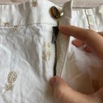 Old Navy Linen Blend Loose Fit Pineapple Print White Summer Shorts Sz 2 Photo 3