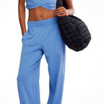 FP Movement Hot Shot Crossover Set NWT size XL Denim Blue 2 Piece Set Baggy Photo 0