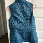 Patagonia Women’s Size Small  Nano Puff Vest Full Zip Turquoise Teal Jacket Photo 3
