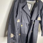 Laura Winston Petite Vintage Black Trench Coat Size 5/6 Petite Jacket Photo 4