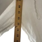 Ellen Tracy Size Medium Linen White Flowy Lightweight Straight Leg Pants Photo 9