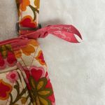 Vera Bradley Folkloric Lizzy Saddle Bag Crossbody Bag Travel Pink Yellow Retro Photo 1