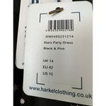 NWT Harkel Stars Party Women's Dress Black Shiny Cocktail Vintage Retro Mod 10 Photo 3