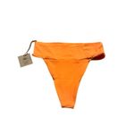 Toast Swim X Free People Signature Banded Waist Bikini Bottom Nectarine Small Orange Photo 2