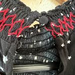 ZARA Star Print Stitch Black Romper Photo 9