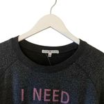 Junk Food Graphic Soft Warm Cozy Long Lagenlook Black Lomg Sleeves SZ L #1750 Gray Size L Photo 1