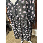 Torrid Black Floral Sheer Dress Dark Romantic Swim coverup 2X whimsigoth fairy Photo 2