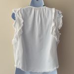 Maven West  white fringe top size xs Photo 3
