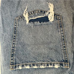 Garage Women’s  Denim Jean‎ Cutoff Distressed Light Wash Shorts Size 11 High Rise Photo 9